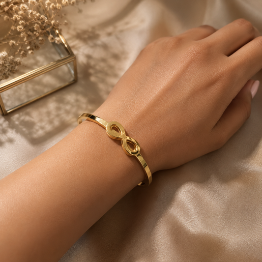 Infinity Gold Kada Bracelet