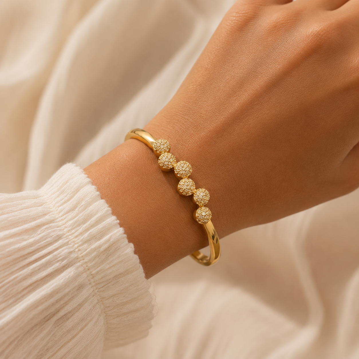 Golden Sparkle Bead Kada