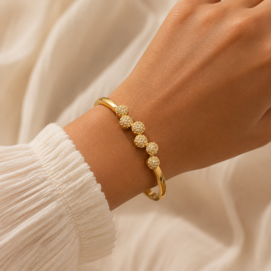 Golden Sparkle Bead Kada