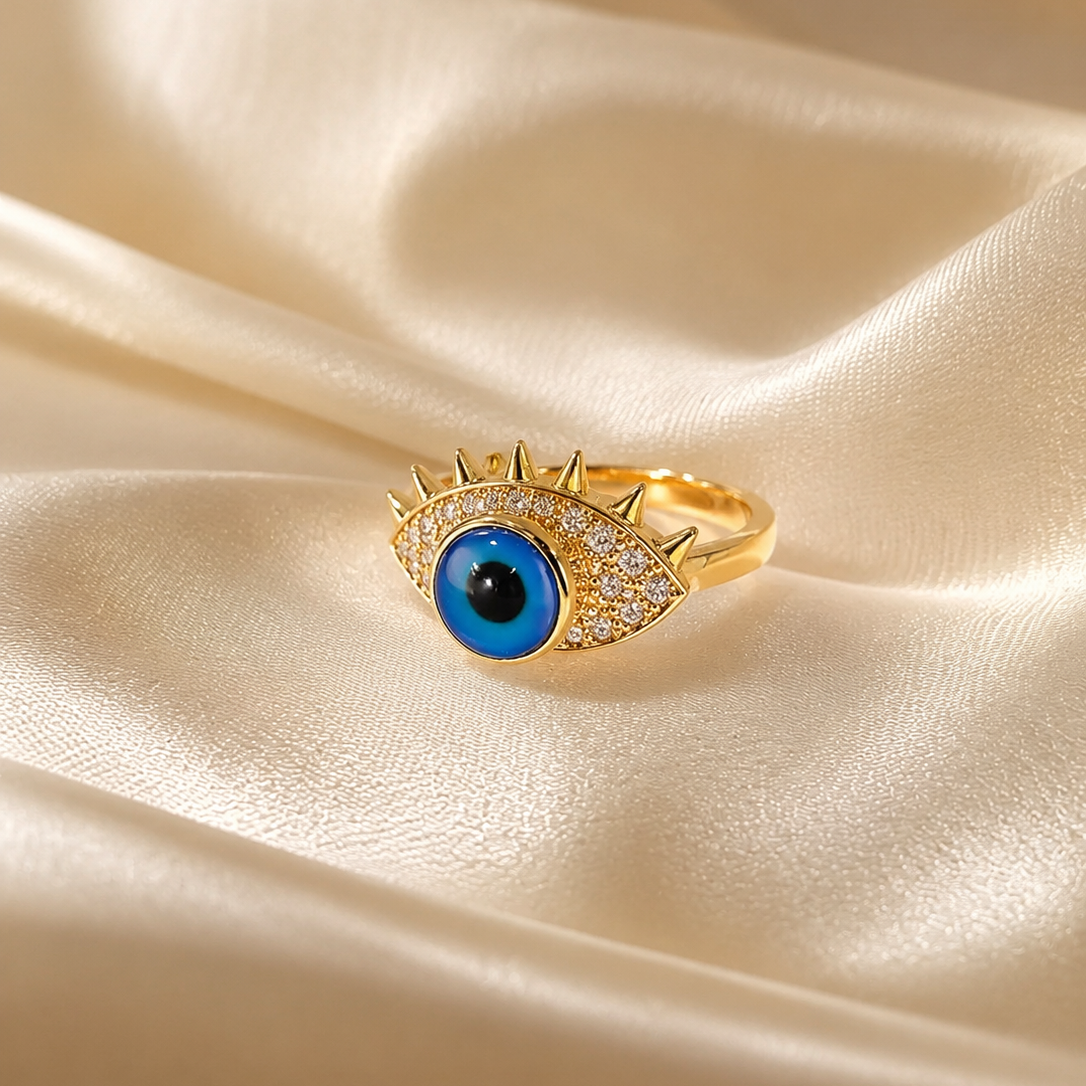 Evil Eye Rotating Ring