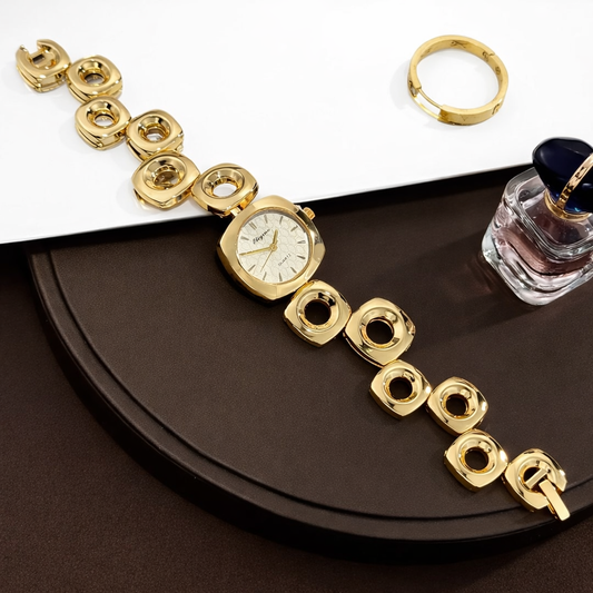 Golden Halo Link Designer Watch