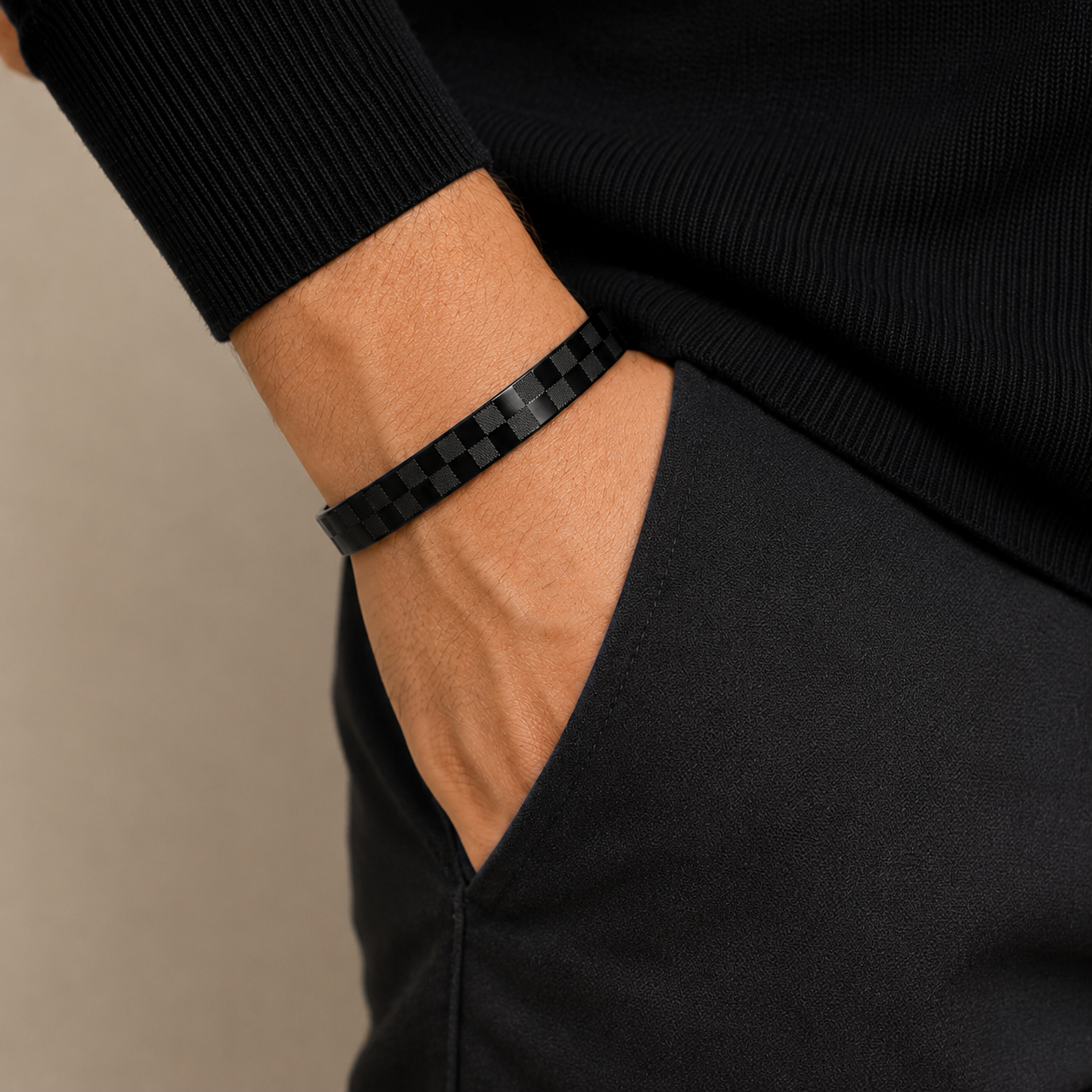 Checkered Pattern Bracelet