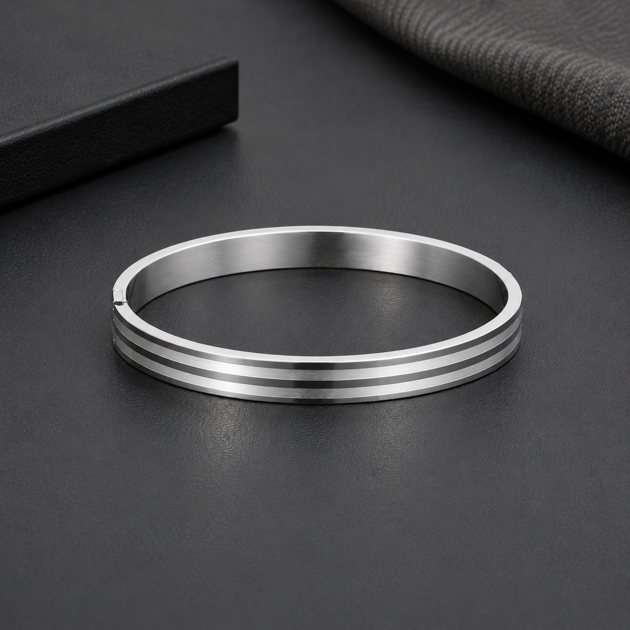Sleek Triple Groove Bracelet