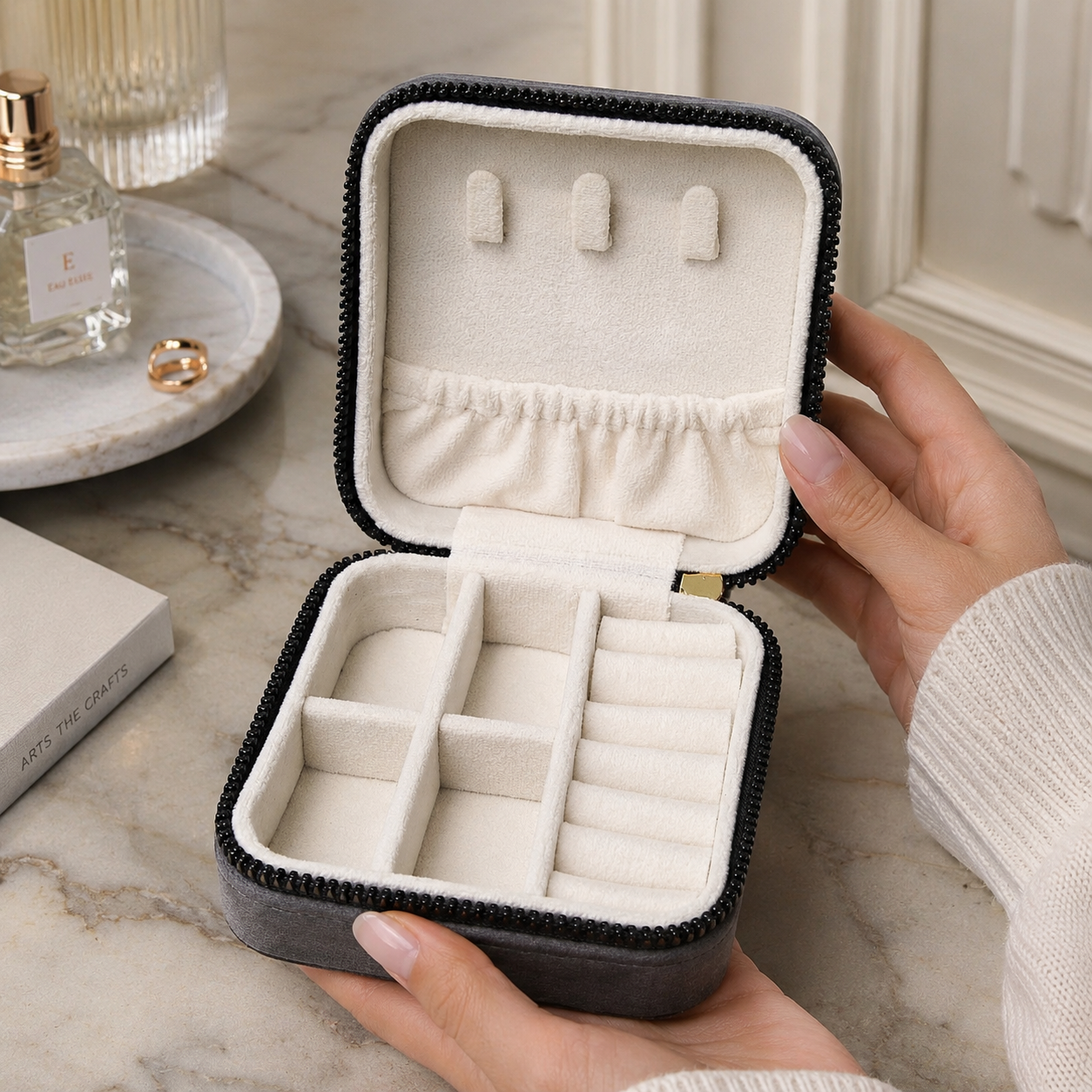 Gray Jewelry Organizer