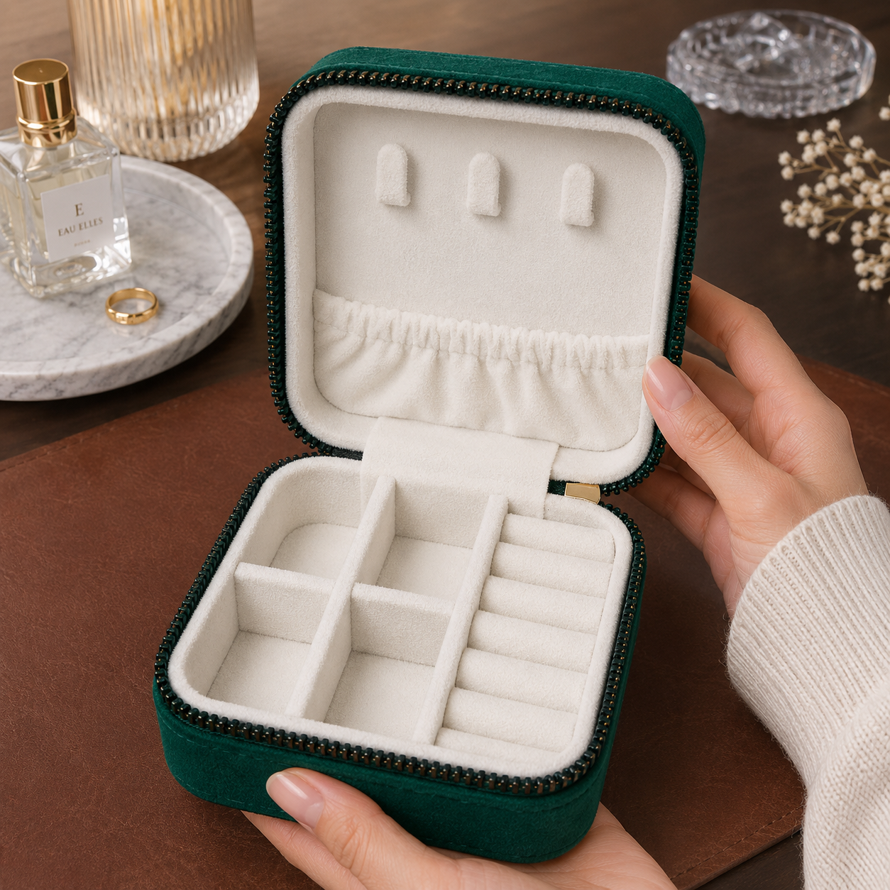 Green Jewelry Organizer