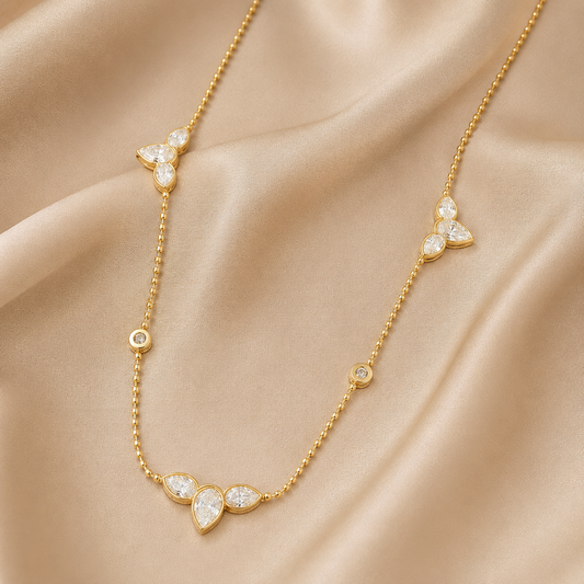 Teardrop Beaded Necklace