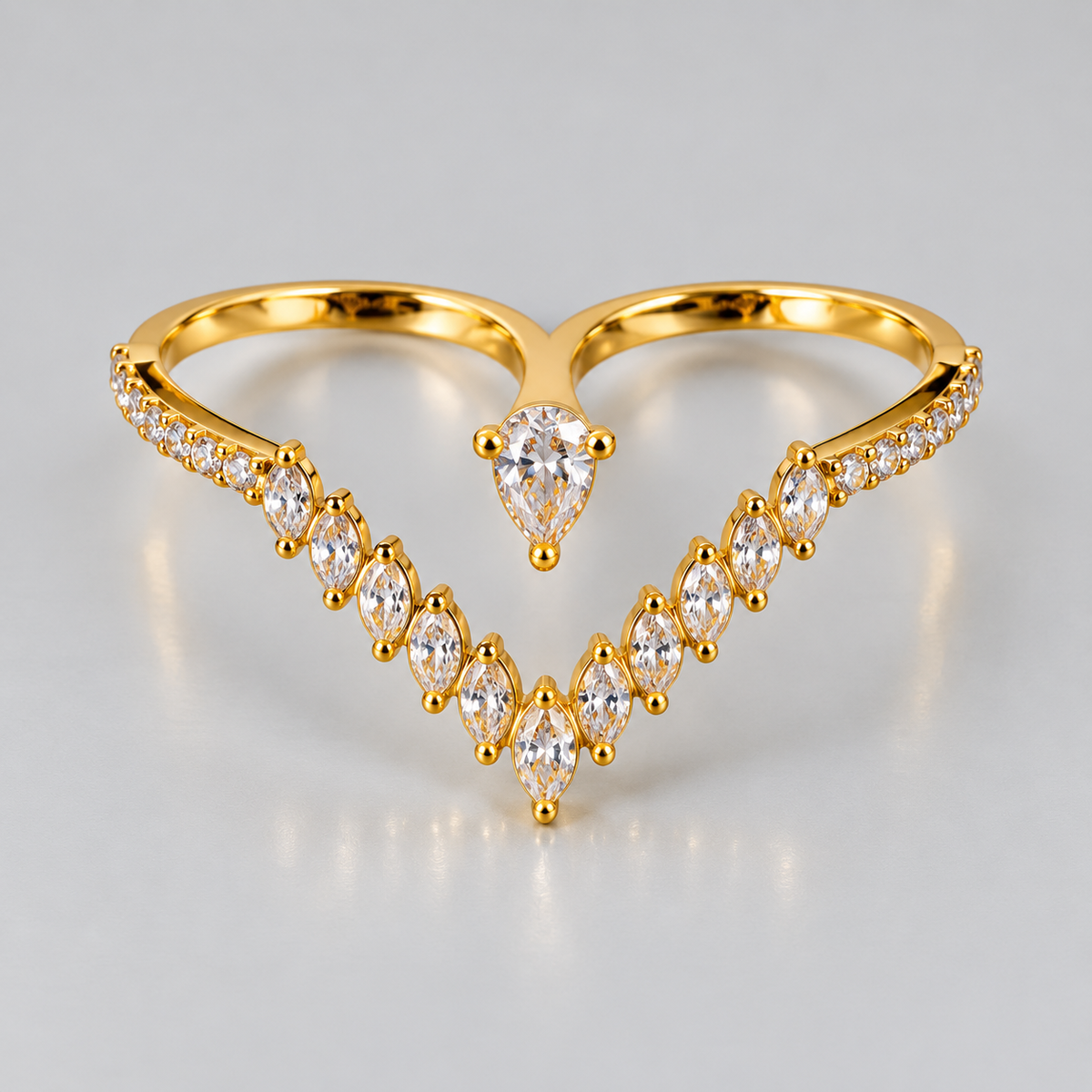 Double Finger Bar Ring