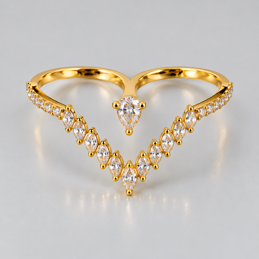 Double Finger Bar Ring