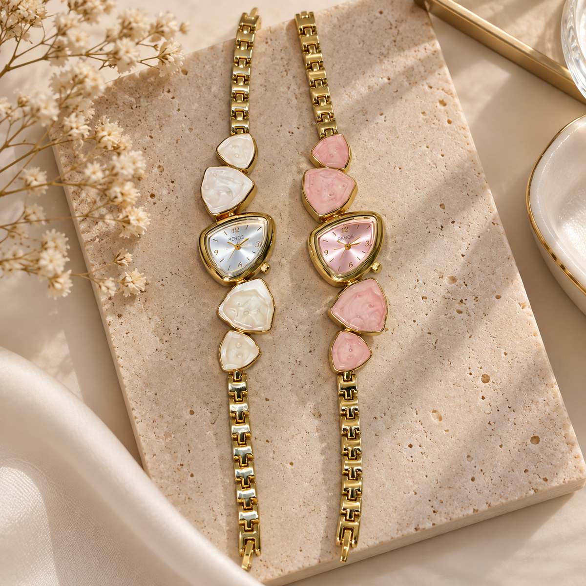 Statement Enamel Link Watch