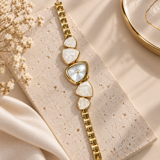 Statement Enamel Link Watch
