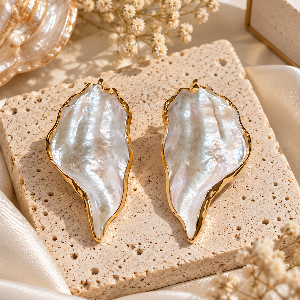 Organic Shell Earrings