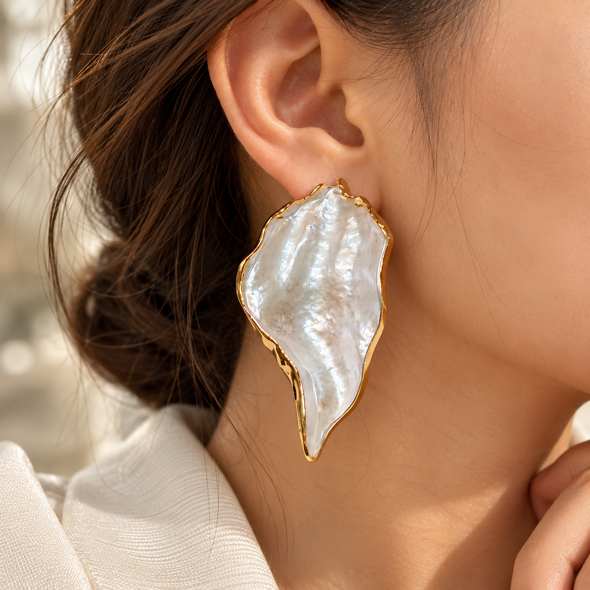 Organic Shell Earrings