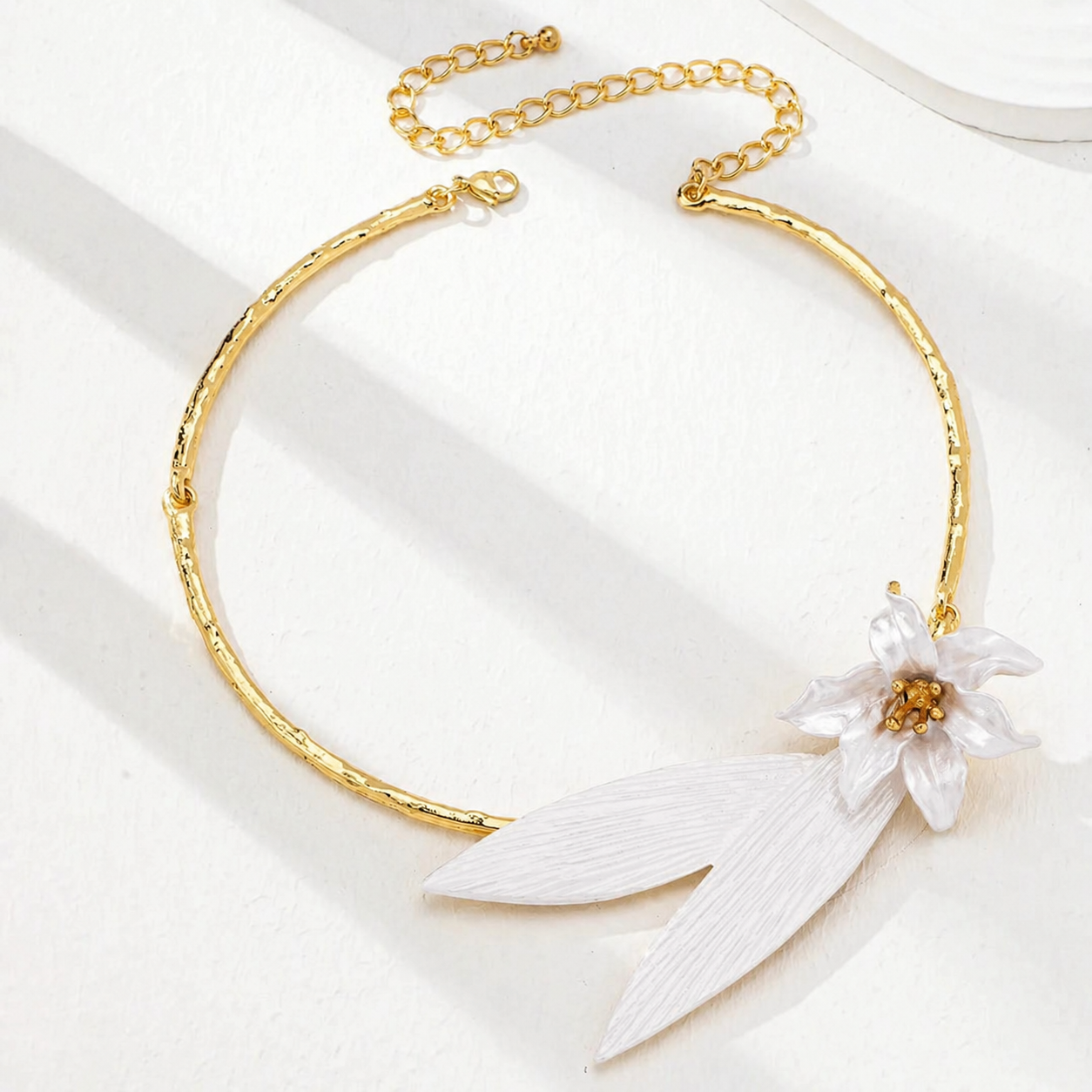 Floral Leaf Cartier Set (Necklace + Earring)