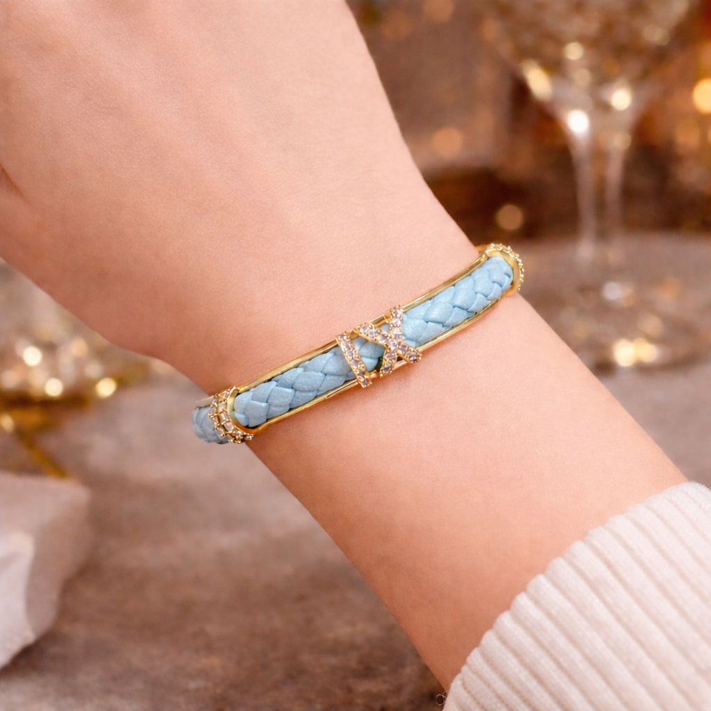 Braided Crystal Knot Bracelet