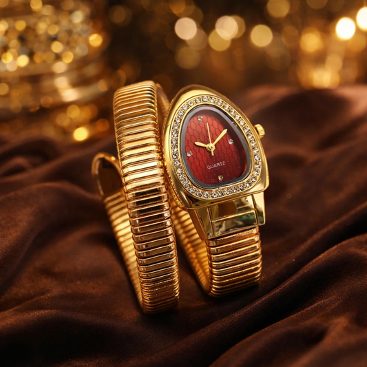 Gold Crystal Watch