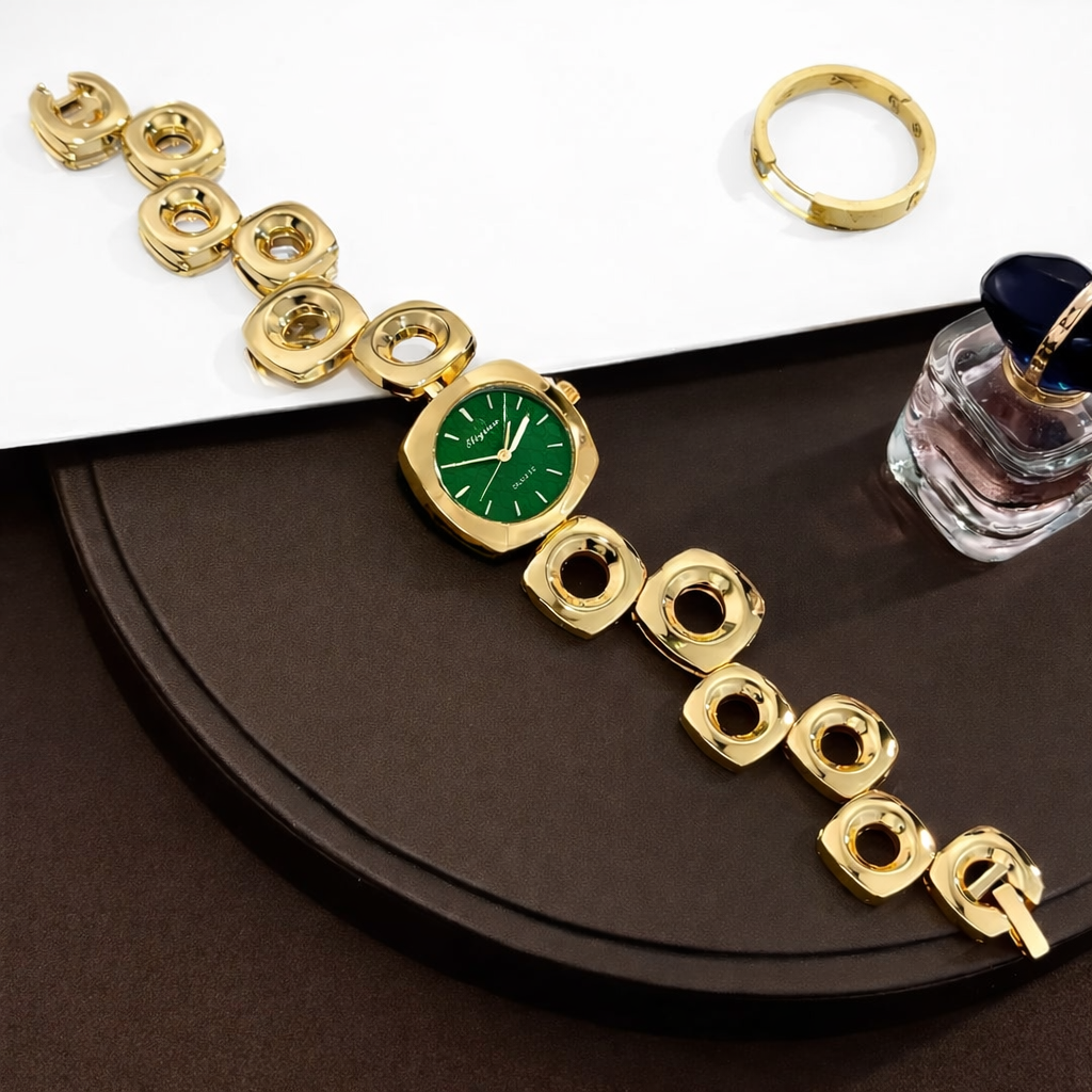 Golden Halo Link Designer Watch
