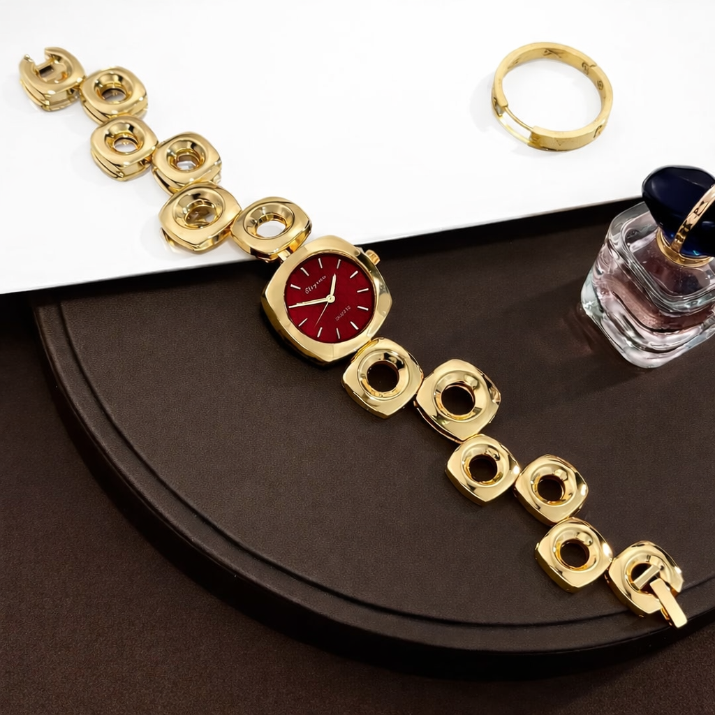 Golden Halo Link Designer Watch
