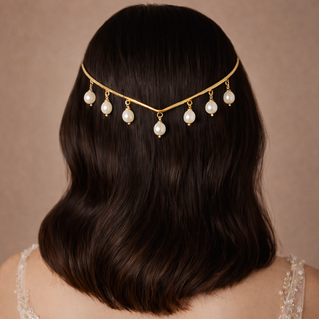 Pearl Drop Hair Crown
