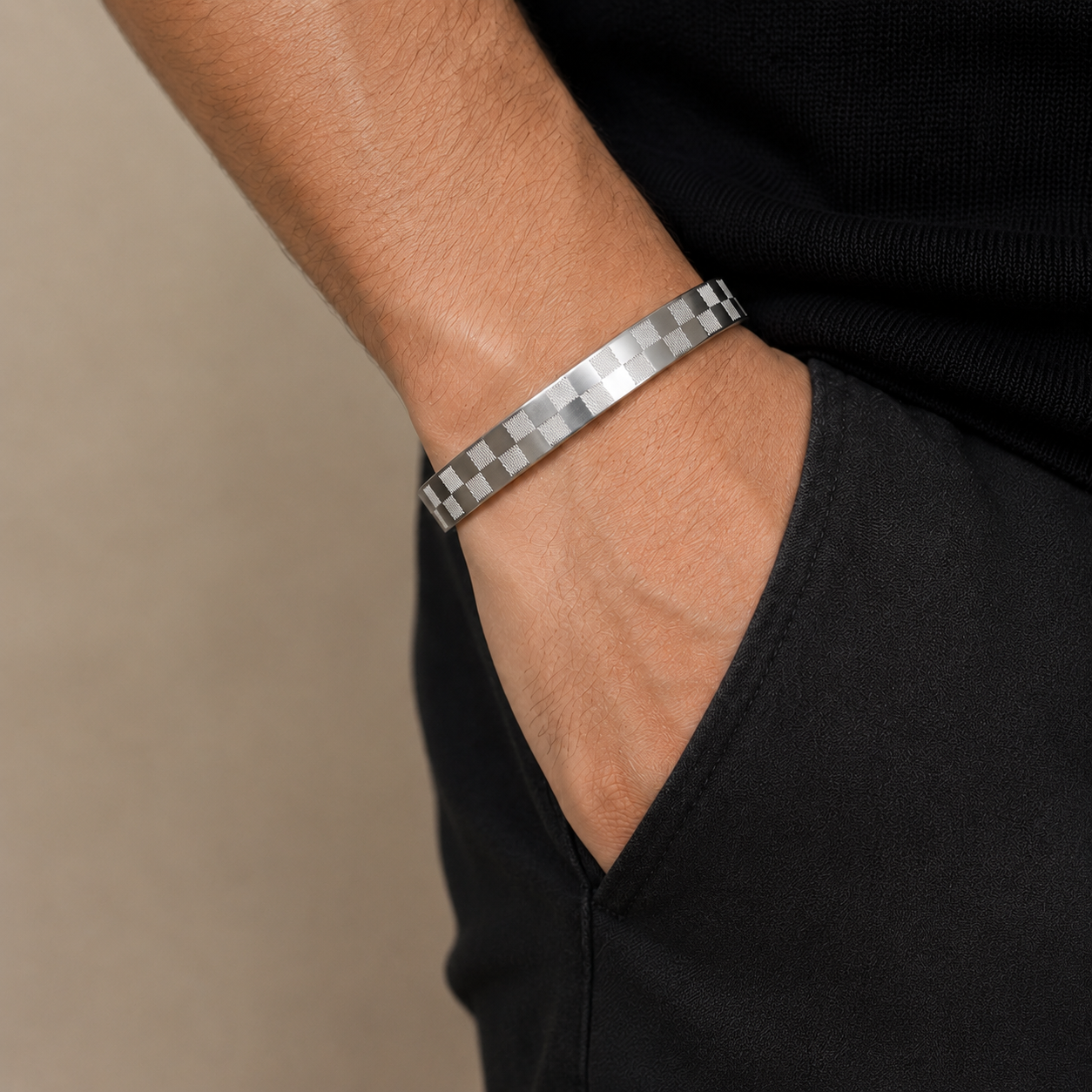 Checkered Pattern Bracelet