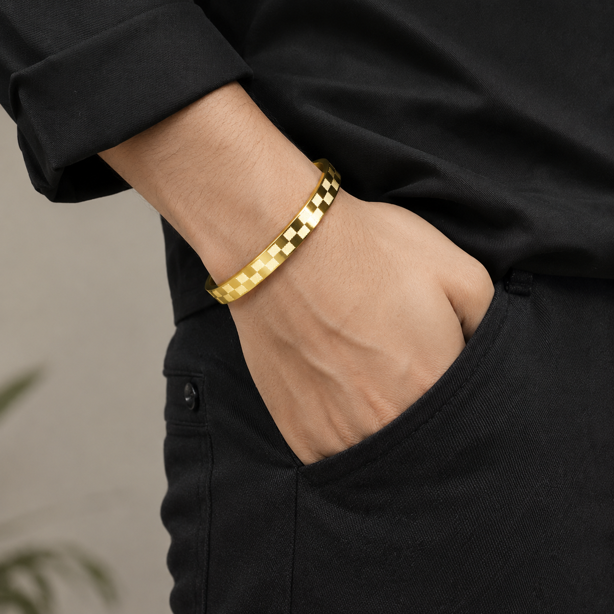 Checkered Pattern Bracelet