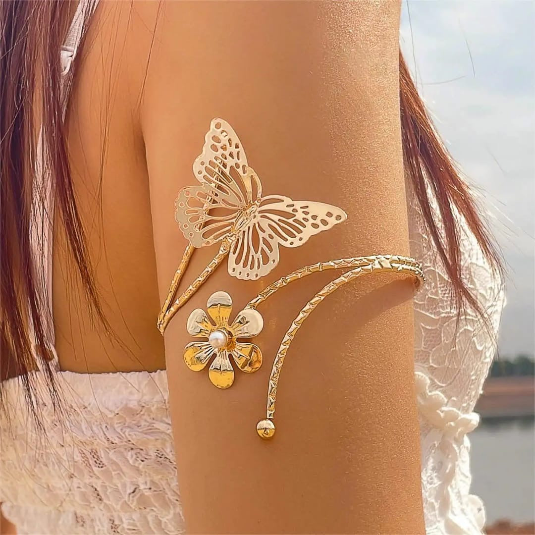 Flower-Butterfly Arm Cuff