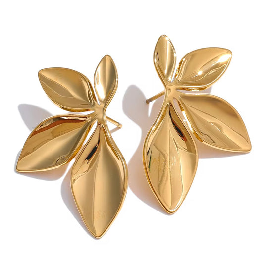 Leaf-shaped Earrings - O32
