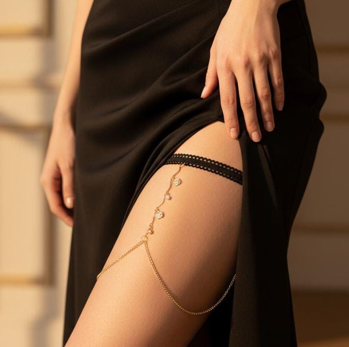 Zircon Drop Thigh Chain