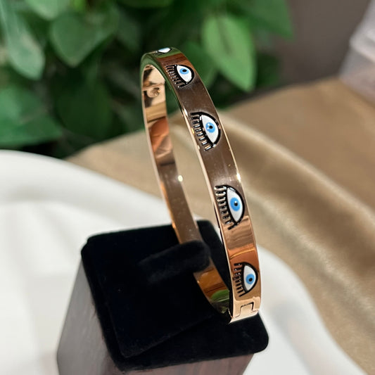 Rosegold Evil Eye Kada