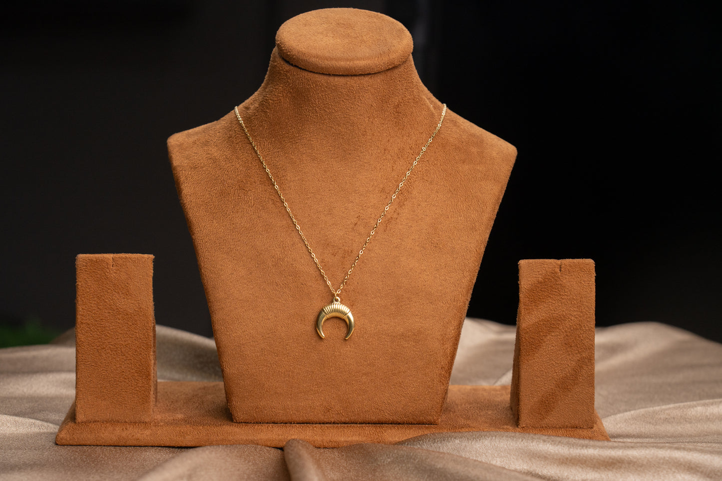 Moon Pendant Necklace - N7