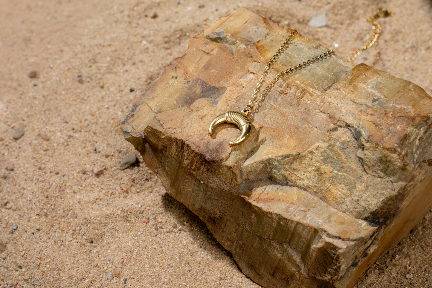 Moon Pendant Necklace - N7