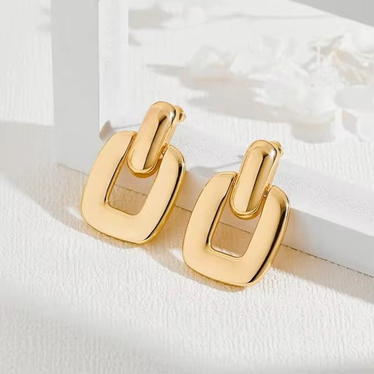 Geometric Square Statement Earrings