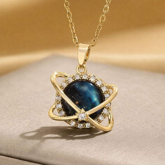 Galaxy Orbit Zircon Necklace