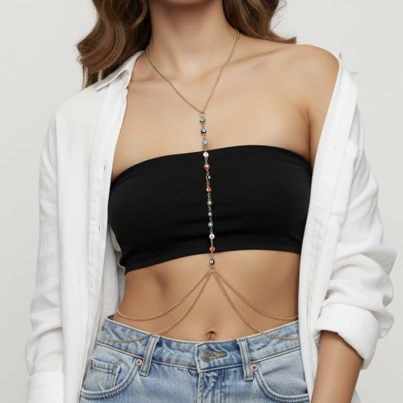 Evil Eye Drop Body Chain