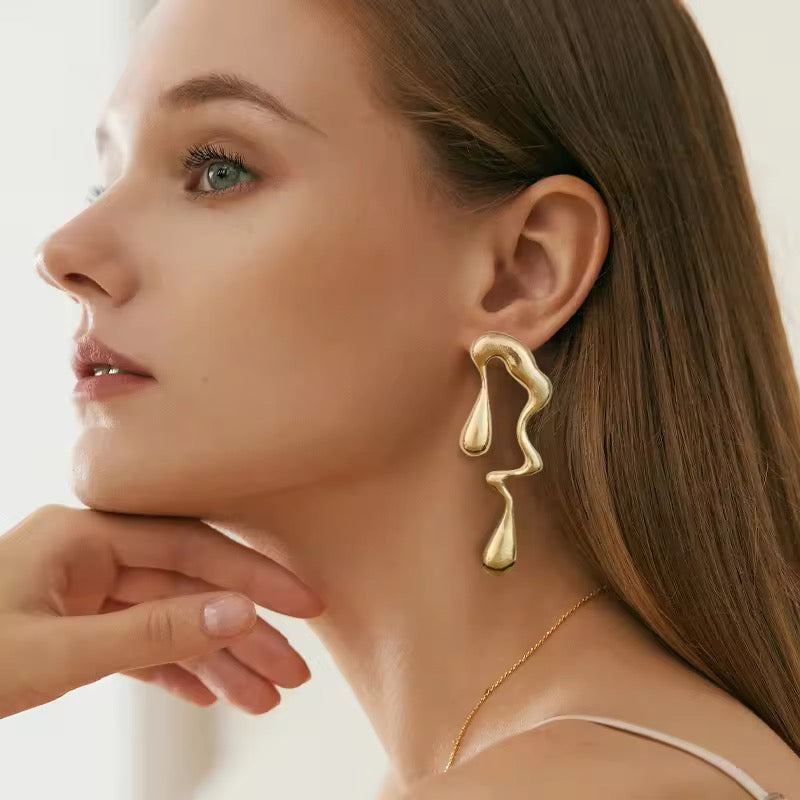 Melting Water Earrings - O6