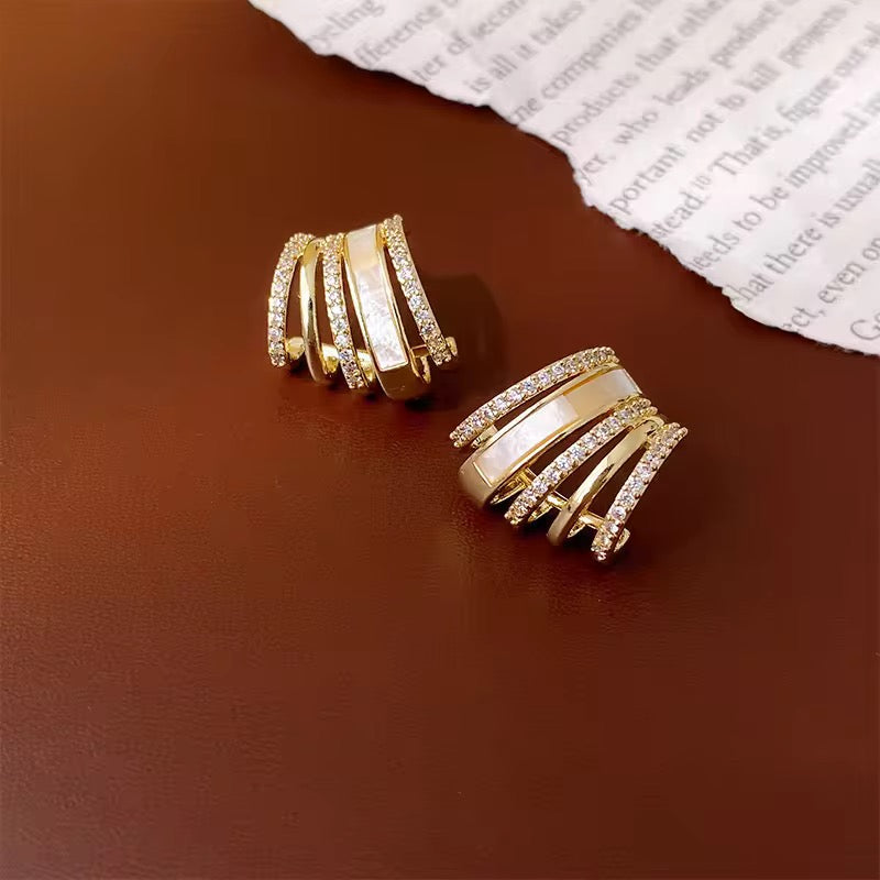 C-shaped Party Wear Earrings - O36