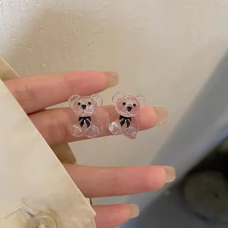 Cute Acrylic Teddy Earrings - O44