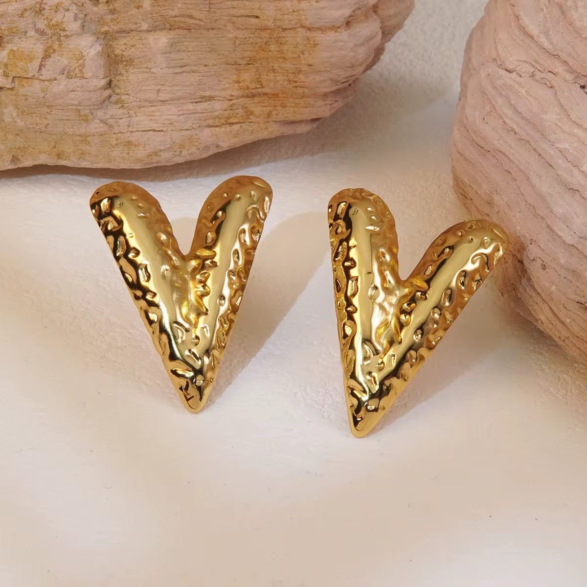Hammer Heart Earring
