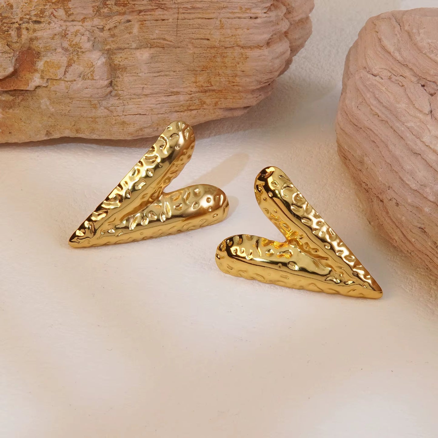 Hammer Heart Earring