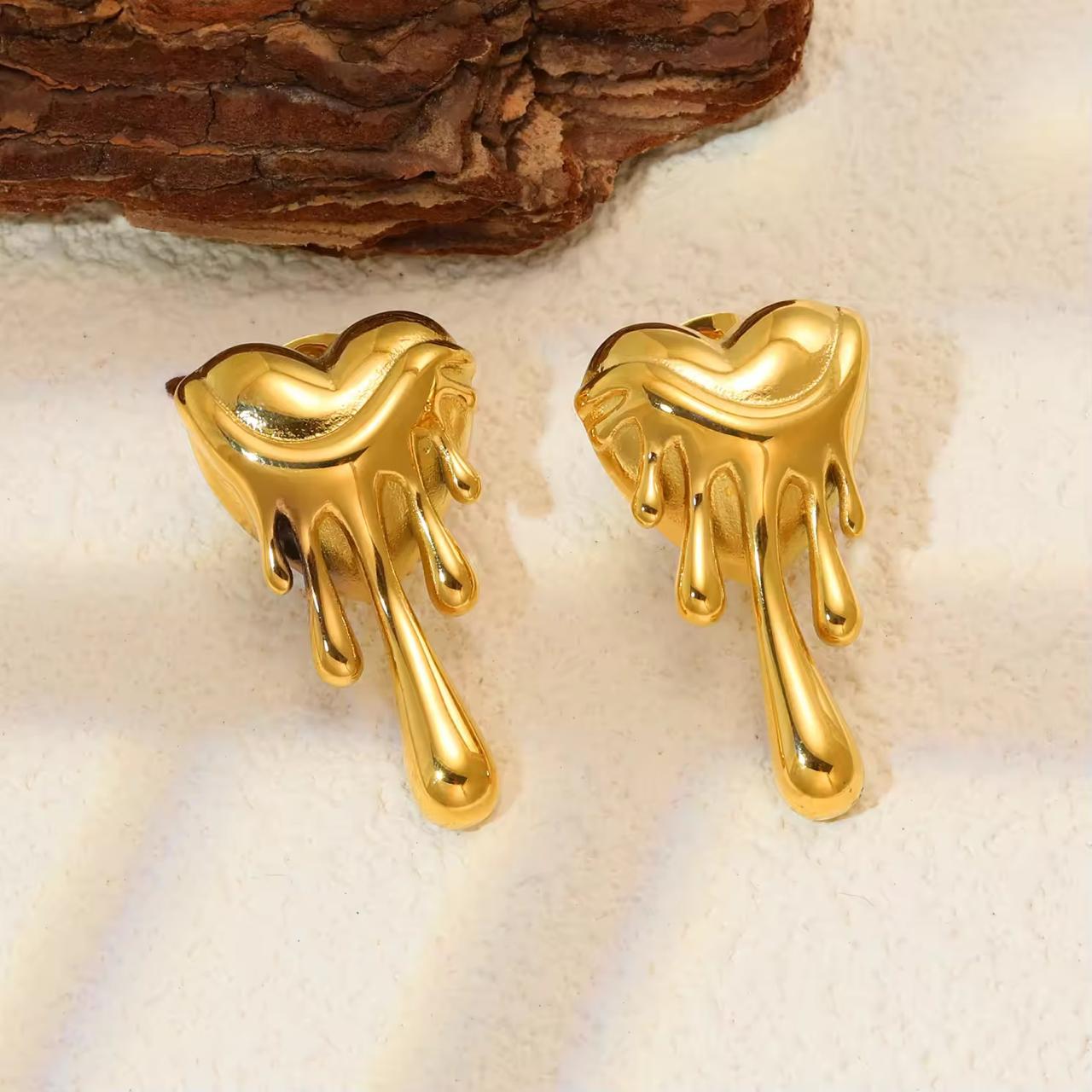 Melting Heart Earrings - O23