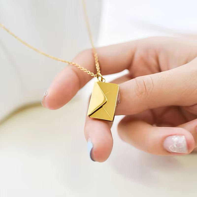 Envelope Pendant Necklace - N11