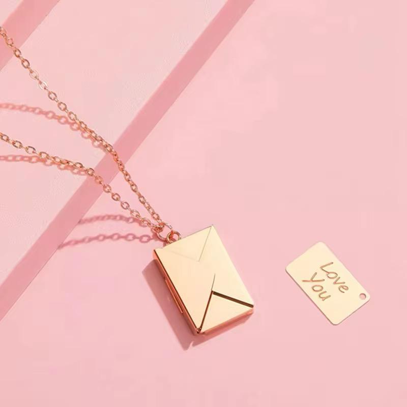 Envelope Pendant Necklace - N11