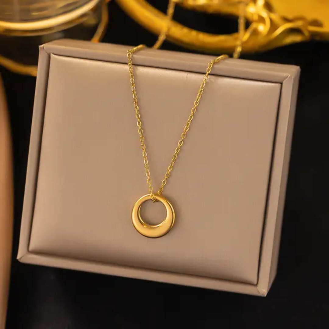 Gold Circle Necklace