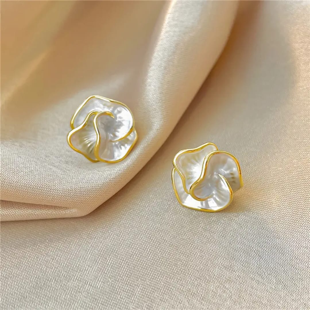 Pearl Petal Studs