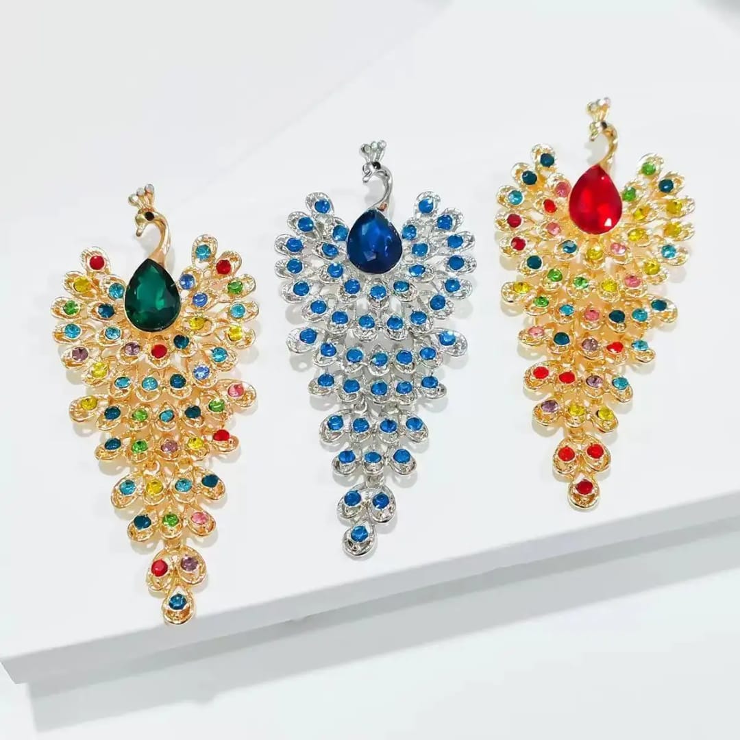 Royal Peacock Brooch