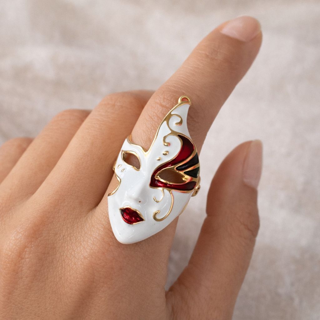 Fancy Mask Designer Ring