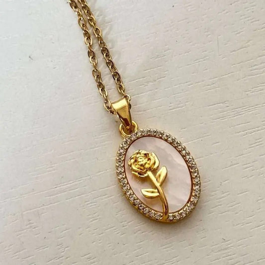 Rose Pendant Necklace