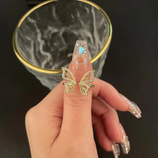 Crystal Butterfly Ring