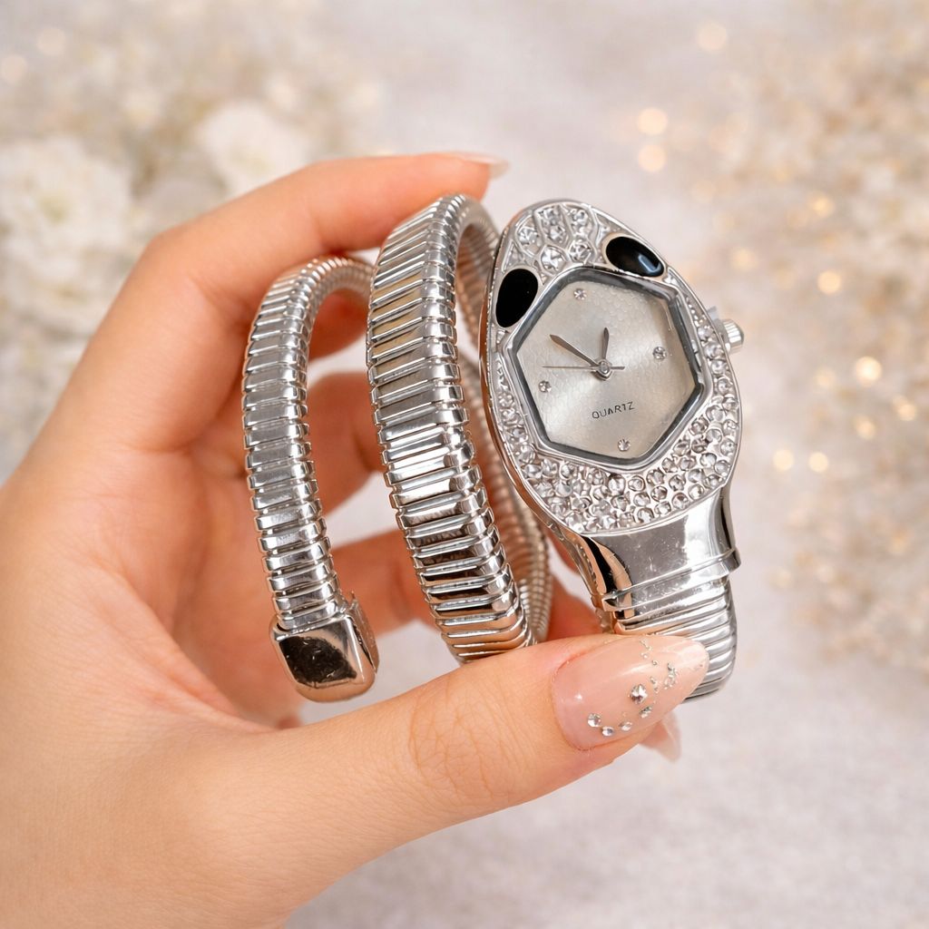 Serpent Designer Cuff Watch