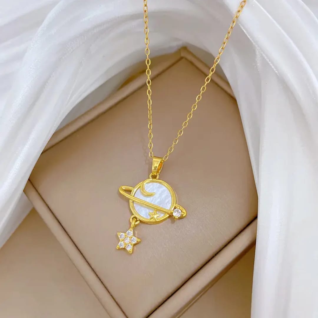 Celestial Star Planet Pendant