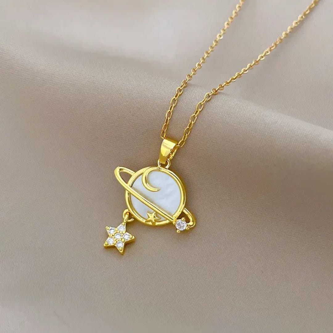 Celestial Star Planet Pendant